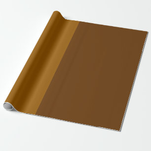 Papier Cadeau Partie Brown foncé clair demi-côtés