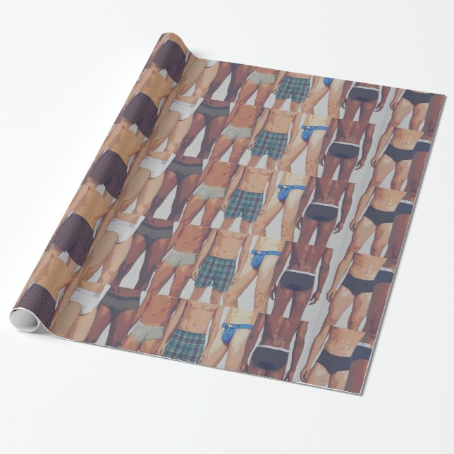 Papier Cadeau Partie de sous-vêtements (Déroulé)