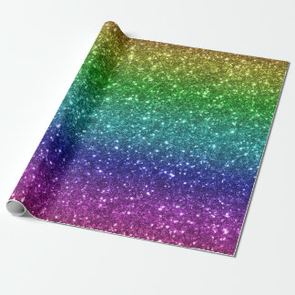 Papier Cadeau Parties scintillant arc-en-ciel sans fil 1