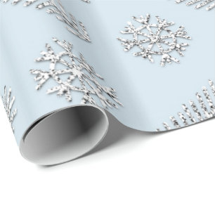 Papier Cadeau Parties scintillant Bleue Noël Arbre Jours fériés 