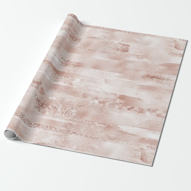 Papier Cadeau Parties scintillant brillante rose (Déroulé)