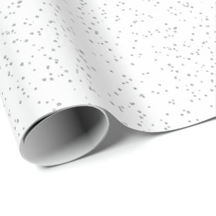 Papier Cadeau Parties scintillant d'argent pour les enfants