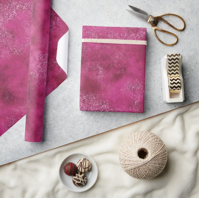Papier Cadeau Parties scintillant de glam Abstraite rose Fille (Artisanat)
