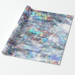 Papier Cadeau Parties scintillant d'étincelle holographique