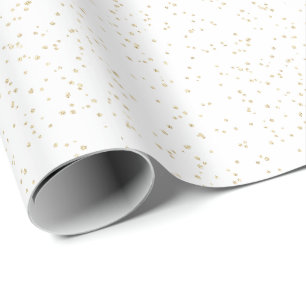 Papier Cadeau Parties scintillant d'or de l'anniversaire des enf