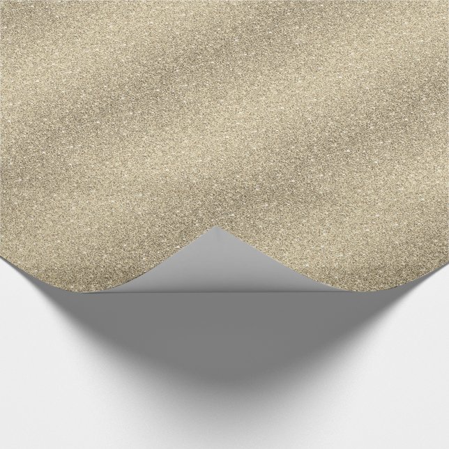 Papier Cadeau Parties scintillant d'or Faux papier à envelopper (Coin)
