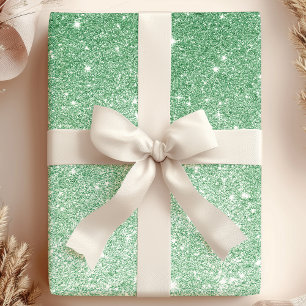 Papier Cadeau Parties scintillant Emerald Green Ombre