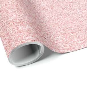 Papier Cadeau Parties scintillant en or Rose de luxe