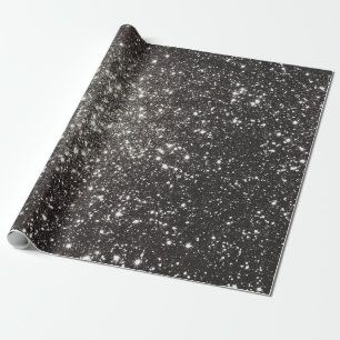 Papier Cadeau Parties scintillant noire classique brillant brill