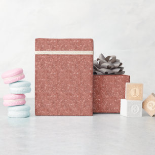 Papier Cadeau Parties scintillant or rose