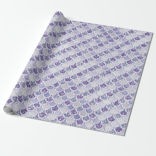 Papier Cadeau Parties scintillant perle violet Lilac Sirène   