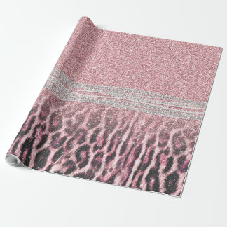 Papier Cadeau Parties scintillant poster de animal Chic Girly Ro