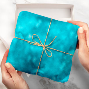 Papier Cadeau Parties scintillant Tiffany Aqua Ocean Turquoise G