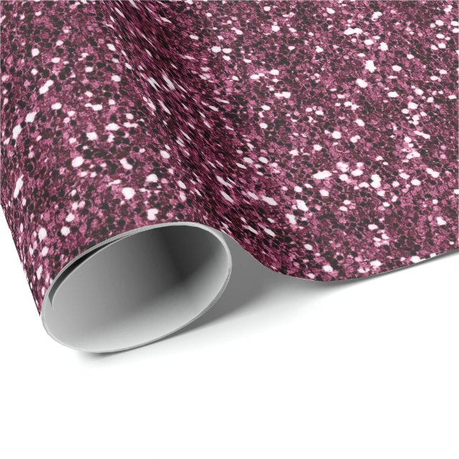 Papier Cadeau Parties scintillant Urbain Métal Bourgogne Beet Bo (Coin rond)