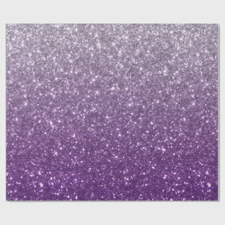Papier Cadeau Parties scintillant violet Ombre