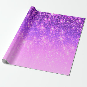 Papier Cadeau Parties scintillant violette