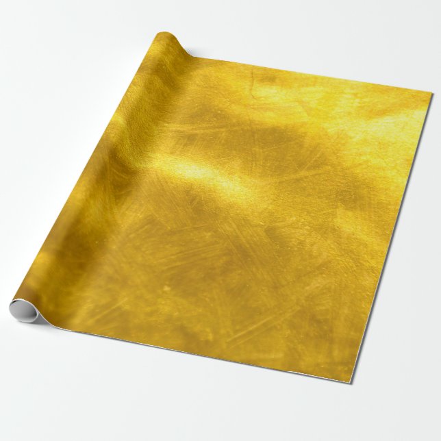 Papier Cadeau Parties scintillantes rouillées d'or - texture (Déroulé)