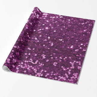 Papier Cadeau Parties scintillantes scintillantes pourpres de