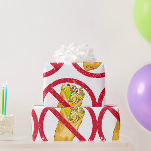 Papier Cadeau Pas de burritos autorisés Signer Interdiction alim
