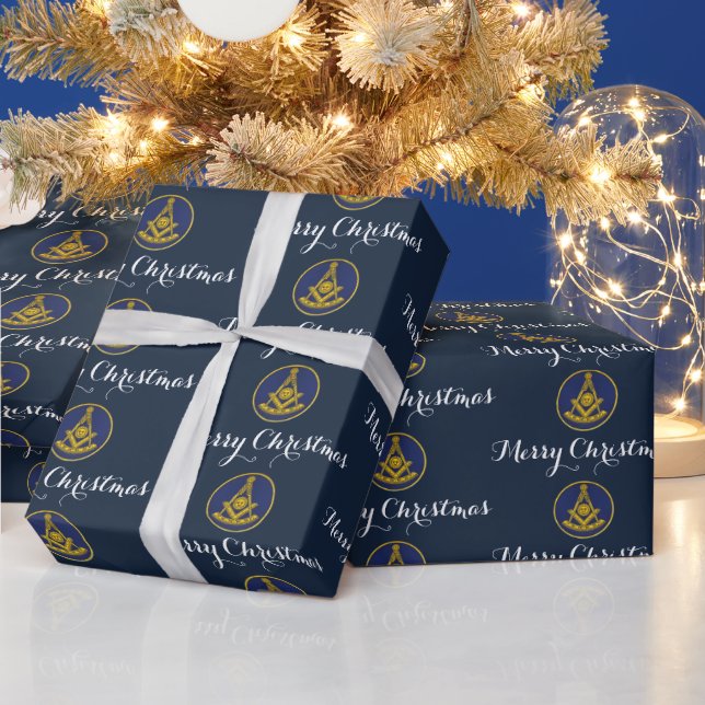 Papier Cadeau Past Master Freemason Masonic Christmas (Vacances)
