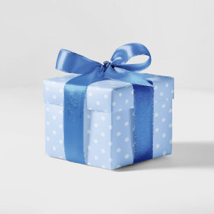 Papier Cadeau Pastel Blue and White Small Polka Dot