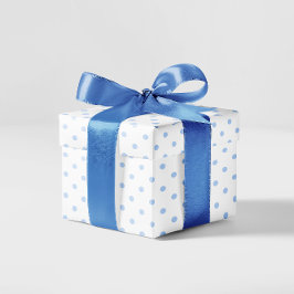 Papier Cadeau Pastel Blue Small Polka Point
