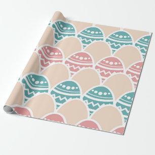 Papier Cadeau Pastel Easter Egg Motif