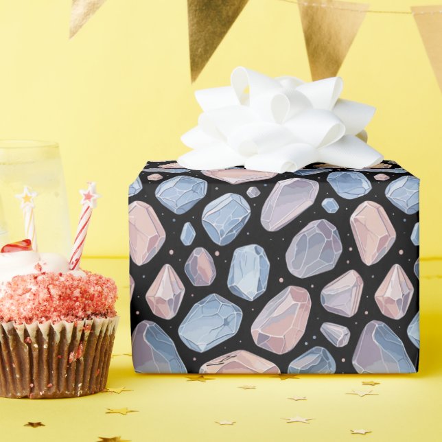 Papier Cadeau Pastel Esoteric Moonstones Purple Magic (Fête d'anniversaire)