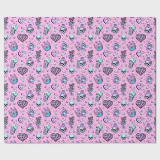 Papier Cadeau Pastel Goth Saint Valentin Cadeau