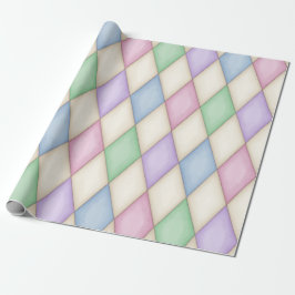 Papier Cadeau Pastel Harlequin Conte médiévale médiévale (grande