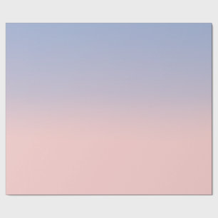 Papier Cadeau Pastel Pink et Sky Blue ombre