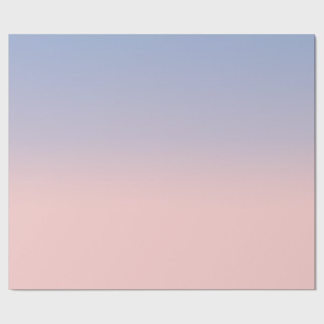 Papier Cadeau Pastel Pink et Sky Blue ombre (Couture)