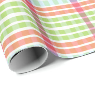 Papier Cadeau Pastel Plaid