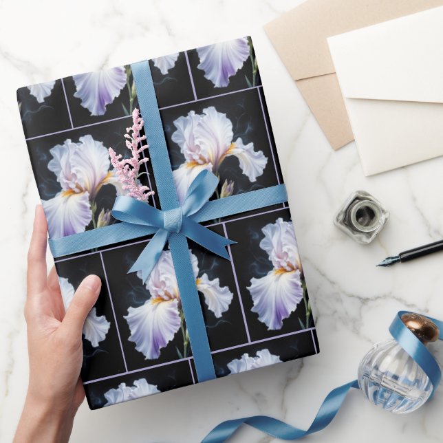 Papier Cadeau Pastel Purple Iris Blossom (Cadeaux)