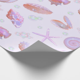 Papier Cadeau Pastel Seashell & Pearl Ocean Pattern Gift Wrap