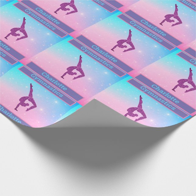 Papier Cadeau Pastel Sparkle Gymnastique (Coin)