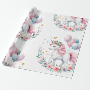 Papier Cadeau Pastrl Unicorne