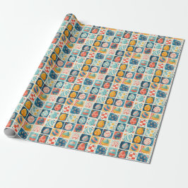 Papier Cadeau Patchwork d'oeufs de Pâques : Art de Vacances colo