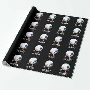 Papier Cadeau Patinage oculaire amusant Patinage sur glace Pun d