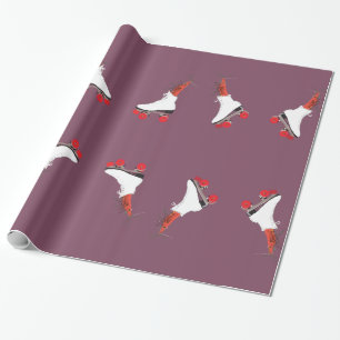Papier Cadeau Patins à rouleaux pour tout le monde Envelopper du