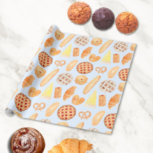 Papier Cadeau Pâtisserie Boulangerie Française Pâtisserie Pain N