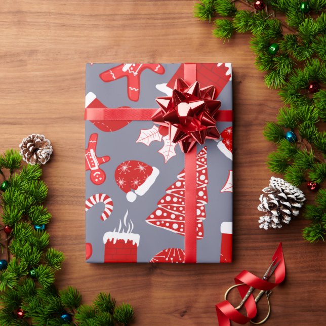 Papier Cadeau Patters de Christmas (Cadeau de vacances)