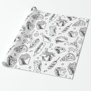 Papier Cadeau Patters de Hot Dog Chicken