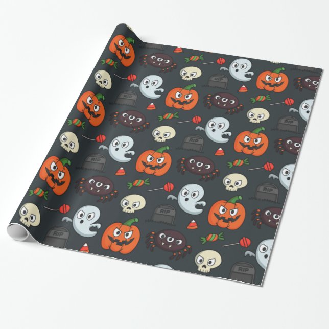Papier Cadeau Patters de Spooky (Déroulé)