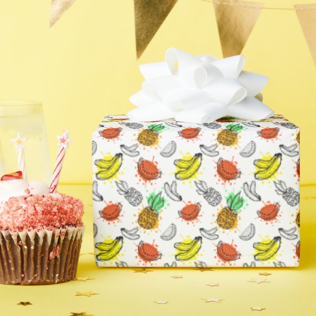 Papier Cadeau Patters de Vector Graphic Seamless (Fête d'anniversaire)