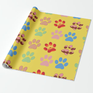 Papier Cadeau Pattes de chiot