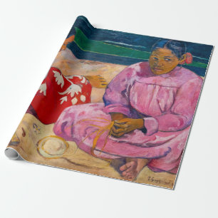 Papier Cadeau Paul Gauguin - Femmes de Tahiti sur la plage