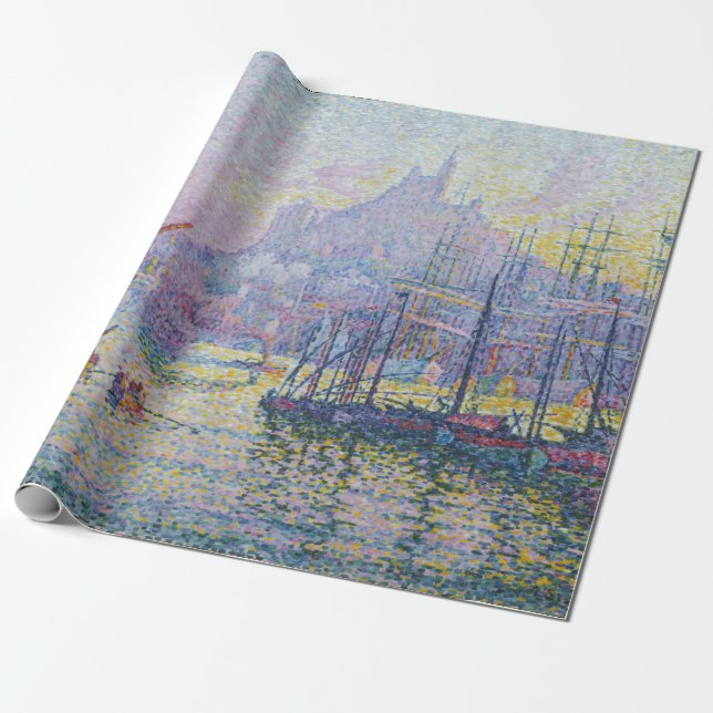 Papier Cadeau Paul Signac - Notre-Dame de la Garde, Marseille (Déroulé)
