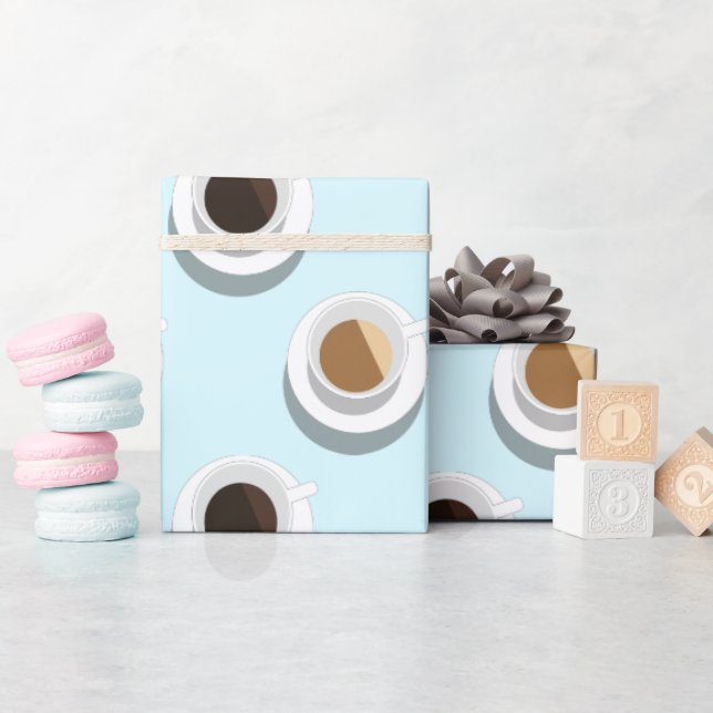 Papier Cadeau Pause café. (Baby Shower)