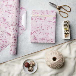 Papier Cadeau Pays de la vache blanche et rose Ouest